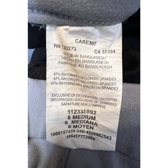 Lee Women’s Grey Pull-On Dress Pants Size 8 Vintage-Inspired - Picture 5 of 6